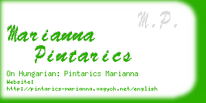 marianna pintarics business card
